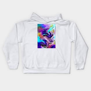 Neon Whirpool Kids Hoodie